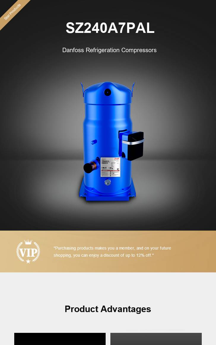 Danfoss Compressor SZ240A7PAL, technical parameters pdf, structure diagram